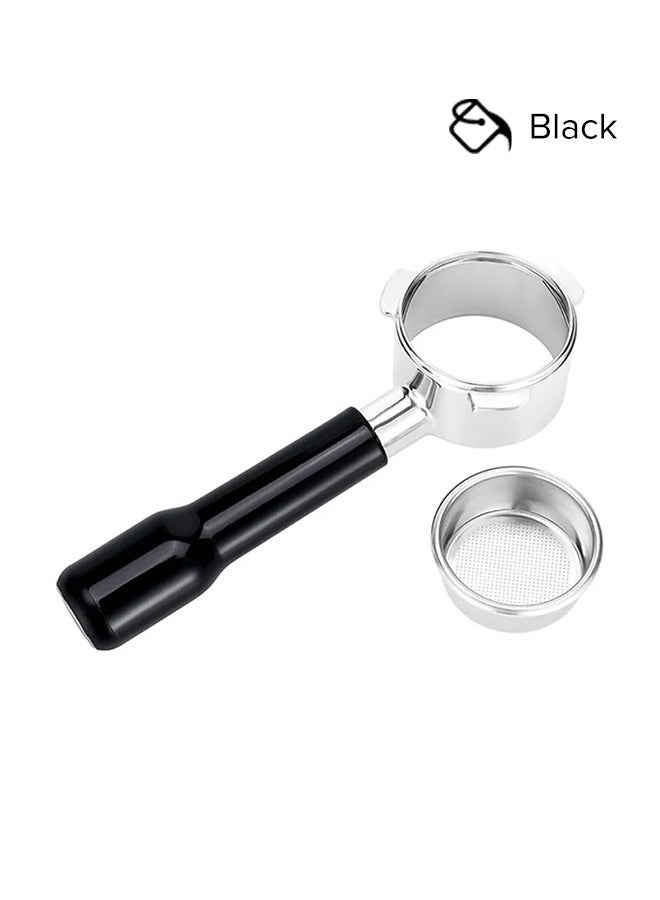 آو 51mm القهوة بلا قاع Portafilter تناسب ومرشح سلة ل سلسلة Delonghi الأسود 21CM - Image 1
